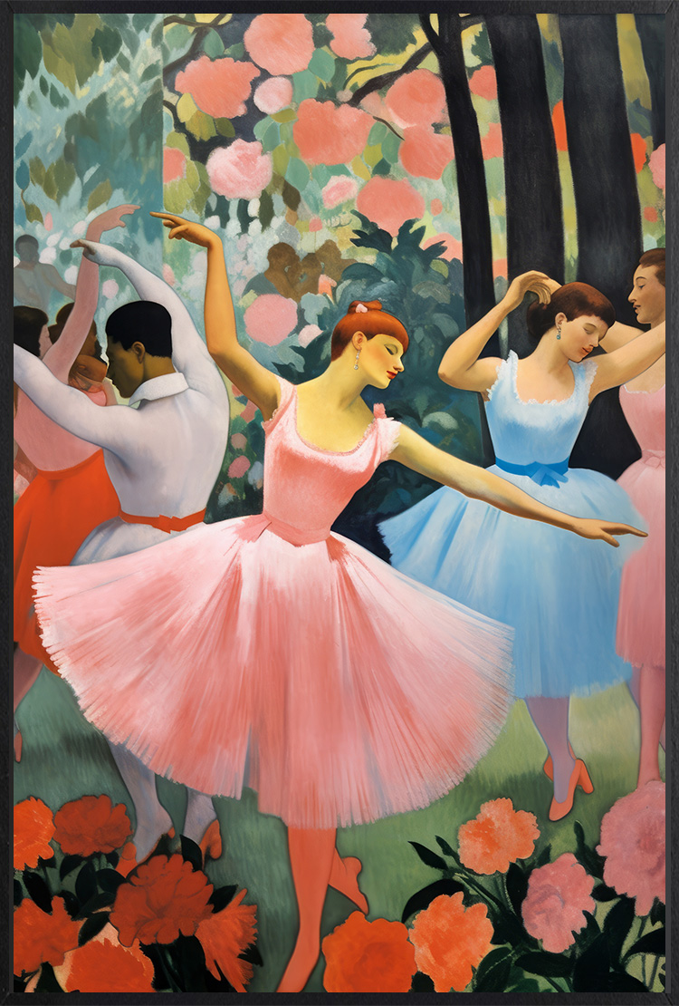 AI wall art retail store decor